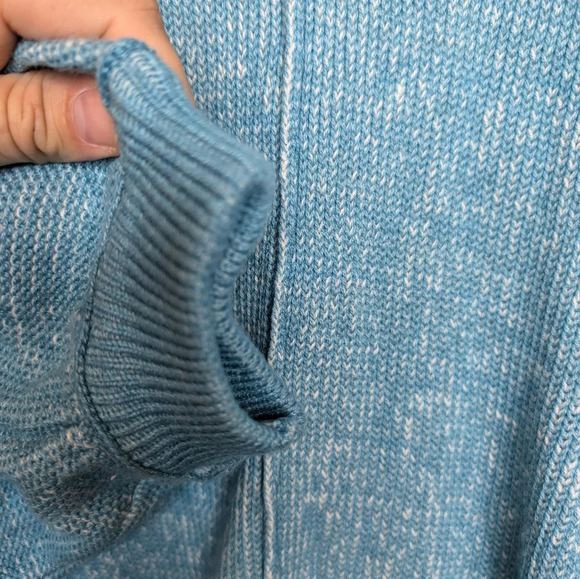 NWT SO Sonoma Drop Arm Teal Knit Oversized Comfy Sweater Women XL - Picture 7 of 9